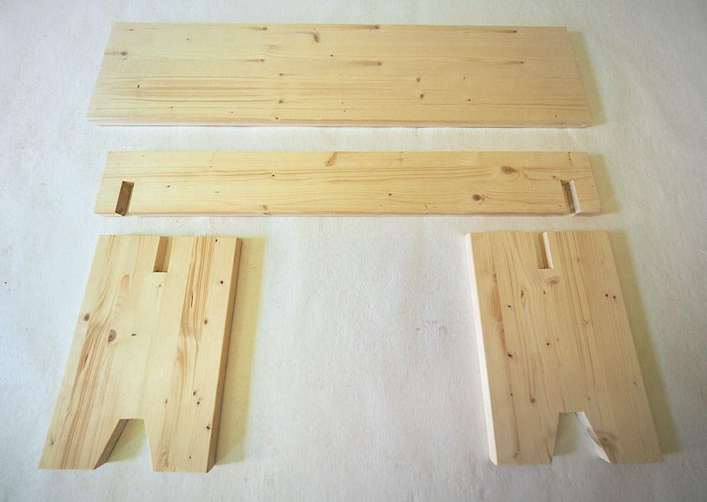 výroba drevenej lavice