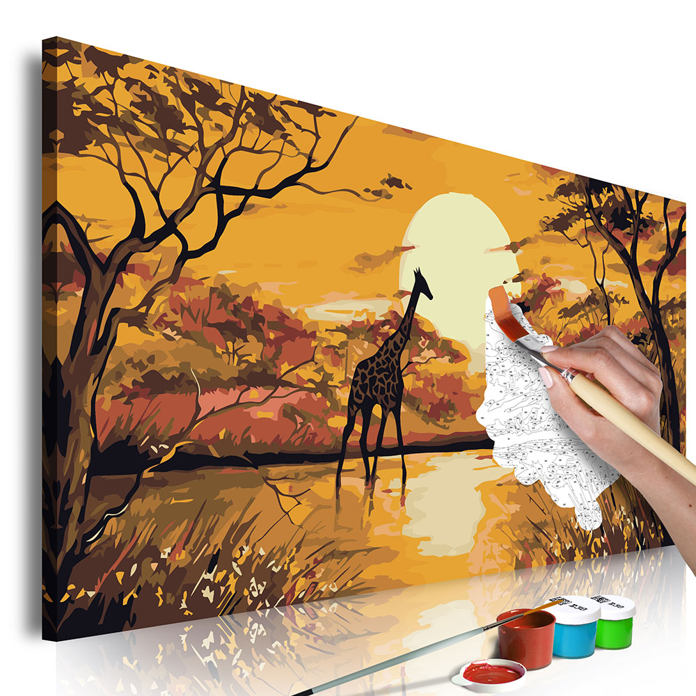 Obraz maľovanie podľa čísel žirafa