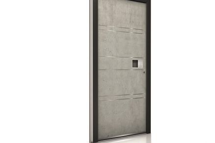 Hliníkové vchodové dvere beton