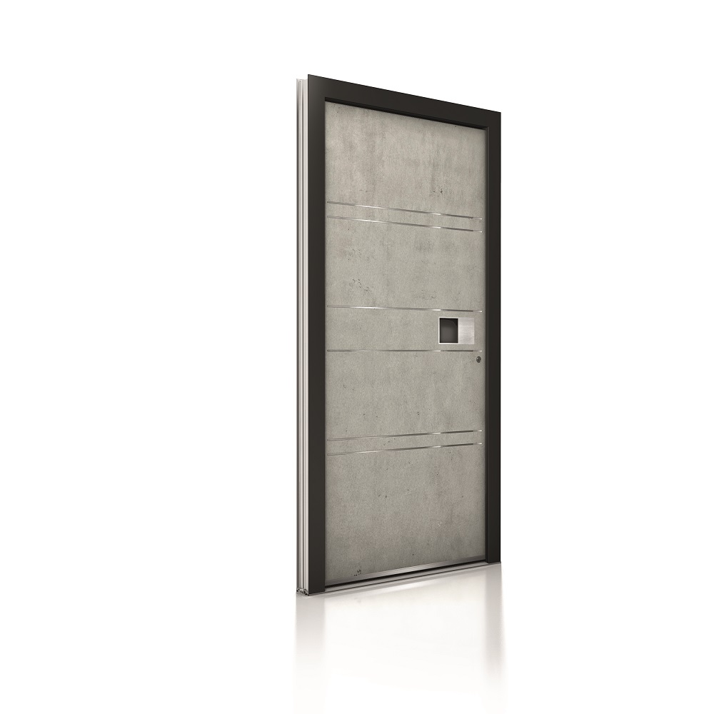 Internorm hliníkové vchodové dvere AT400 imitácia Beton. 
