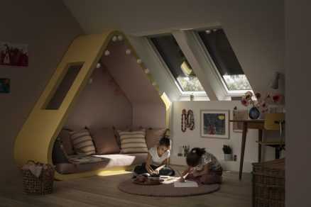 Detská izba so strešnými oknami