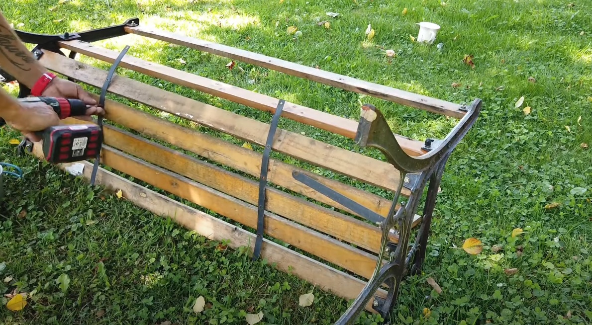 Renovácia záhradnej lavičky