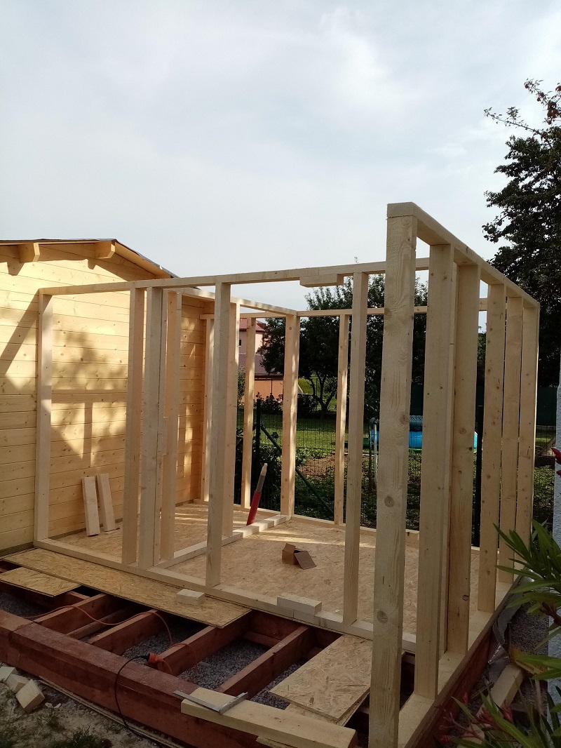 Stavba domácej sauny