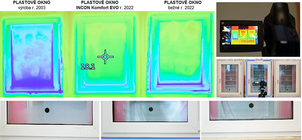 Rozdiely medzi oknami termokamerou