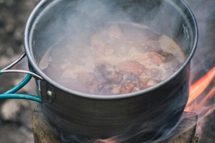 Švédska pochodeň - upravené drevené polienko