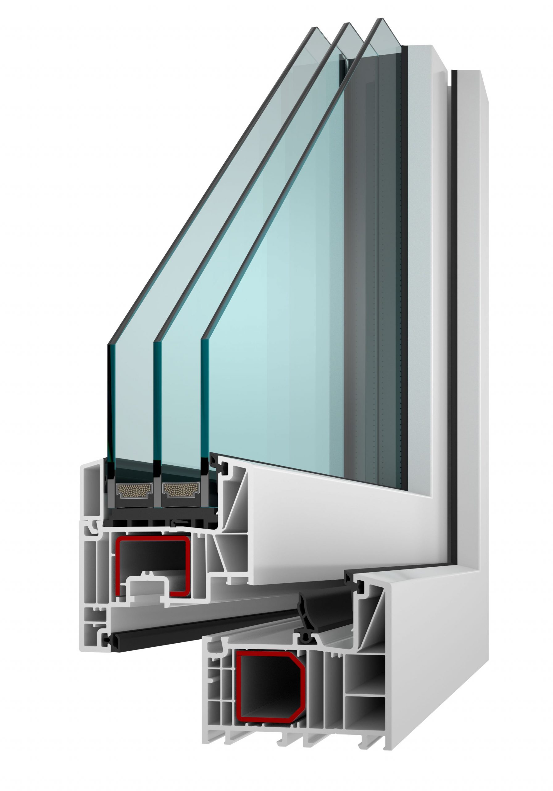 Plastové okno INCON Komfort EVO so stavebnou hĺbkou 82 mm má výborné tepelnoizolačné vlastnosti.