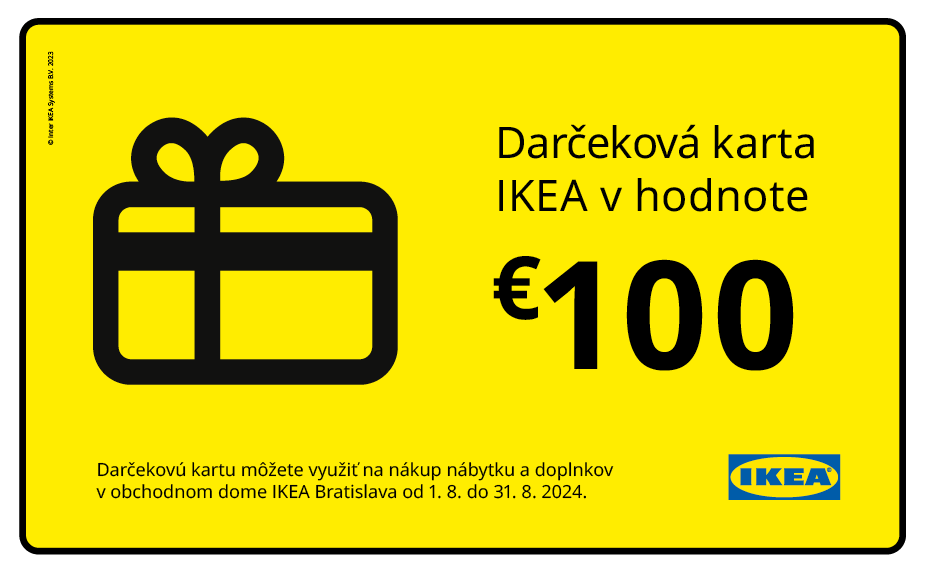 Darkčeková karta IKEA 100 EUR