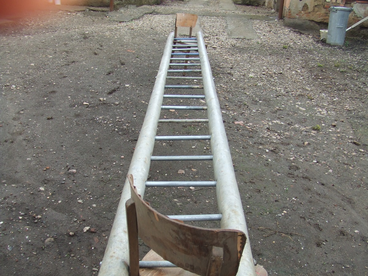 Hliníkový rebrík vyrobený svojpomocne