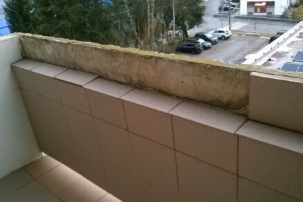 Oprava betónového balkóna v paneláku