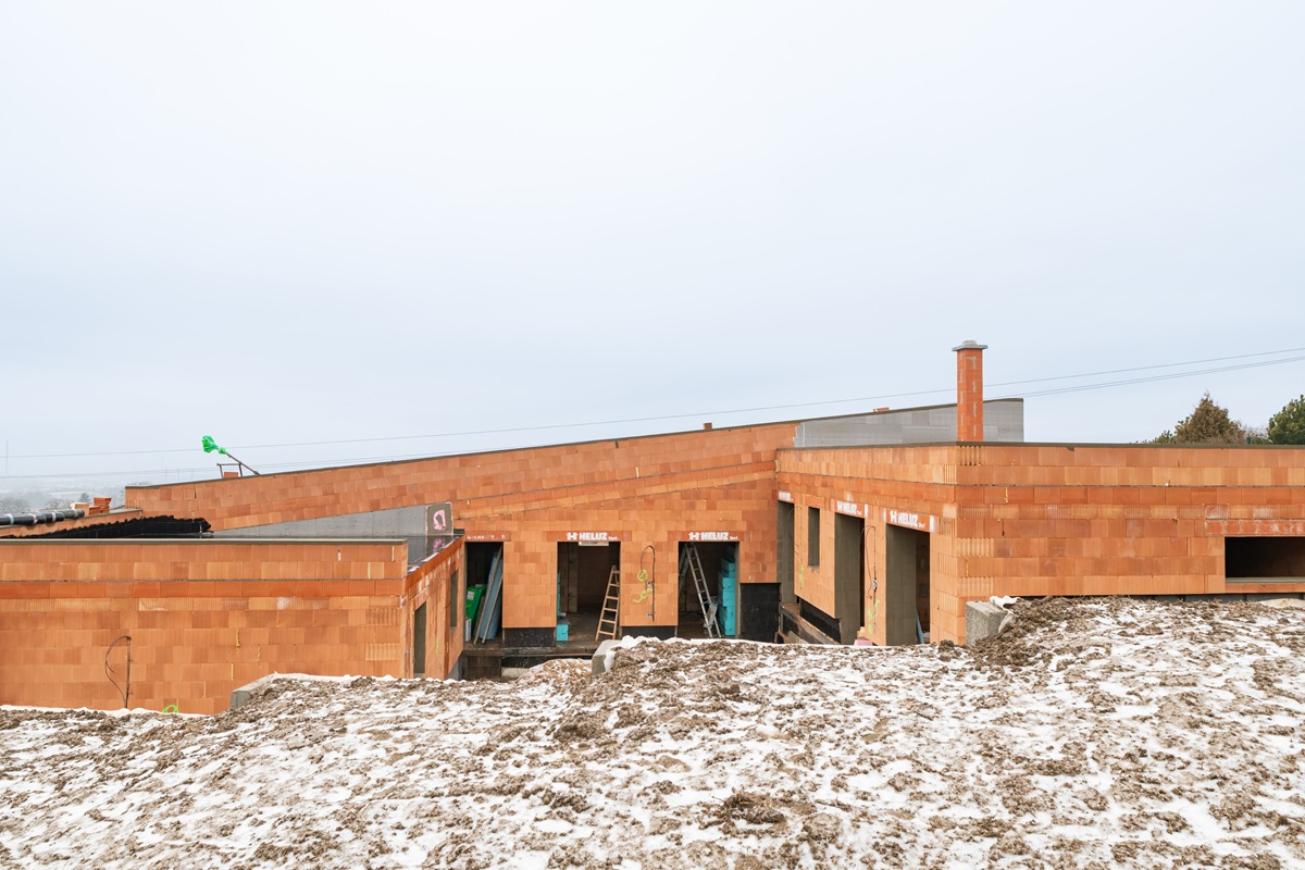 Murovaný dom s tehlou HELUZ