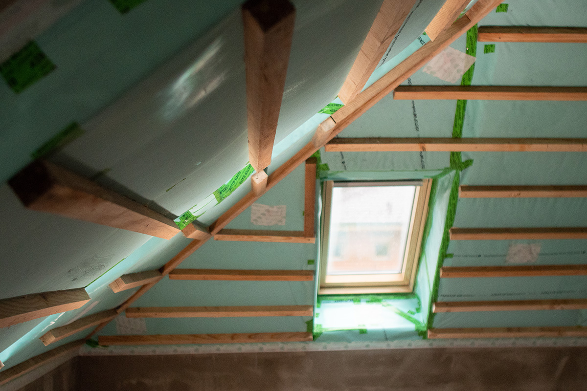 Parozábrana v bungalove