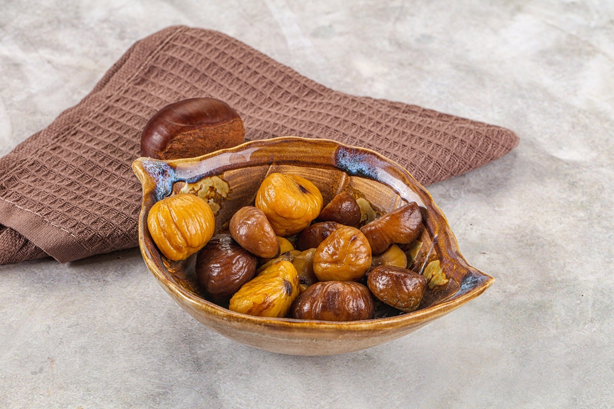 Gaštany pripravené v mikrovlnke