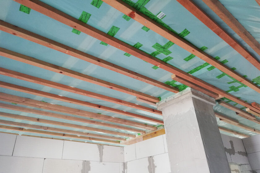 Parozábrana v bungalove