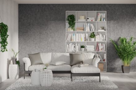 Mramorová farba v interiéri