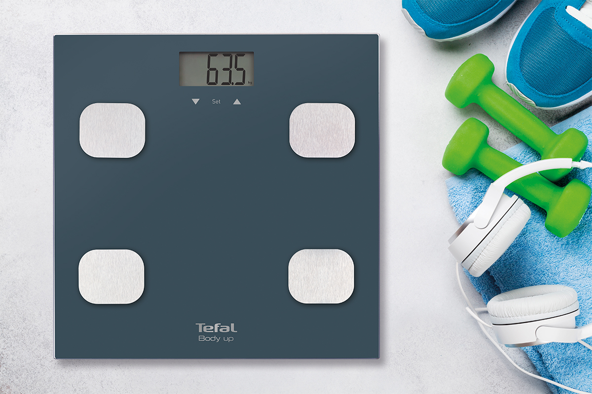 Digitálna osobná váha s bioelektrickou analýzou tela Tefal