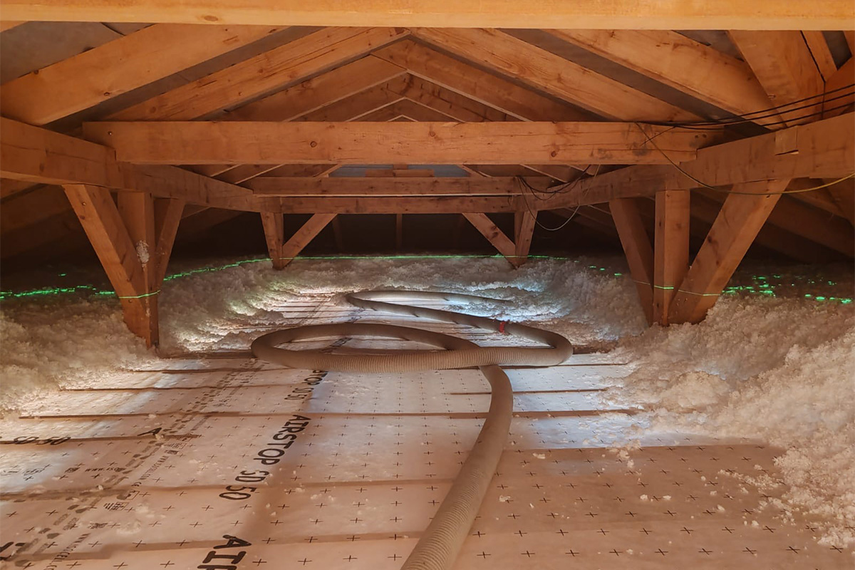 Zatepľovanie stropu so zabudovaním parozábrany