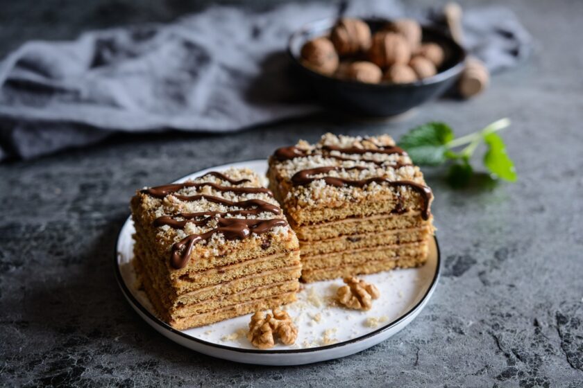 Domáca Marlenka - medové rezy