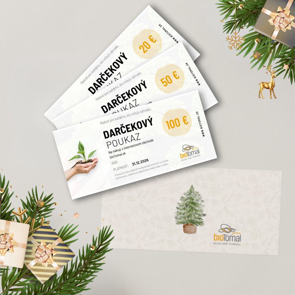 Darčekové poukazy bioTomal