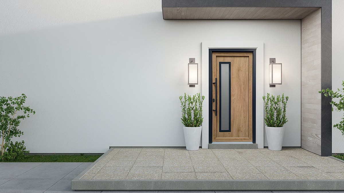 Vchodové (vstupné) dvere na rodinnom dome