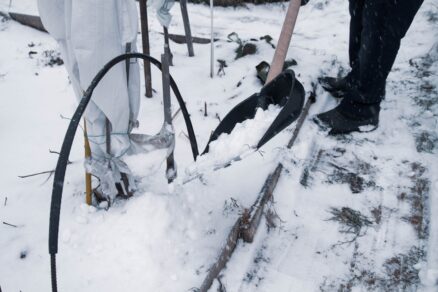 Zasnežená záhrada