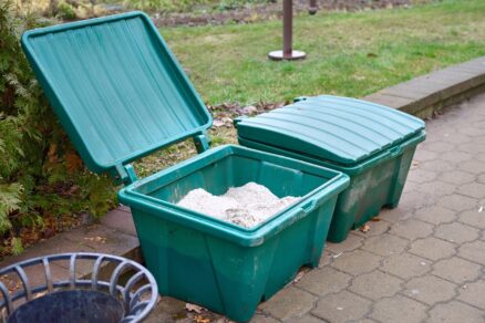 Posypová soľ pripravená v nádobe