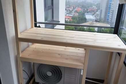 Prekrytie klimatizačnej jednotky na balkóne