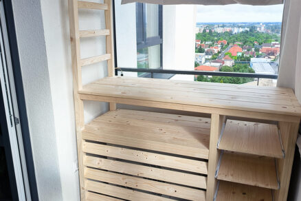 Prekrytie klimatizačnej jednotky na balkóne