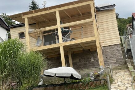 Stavba terasy na chalupe