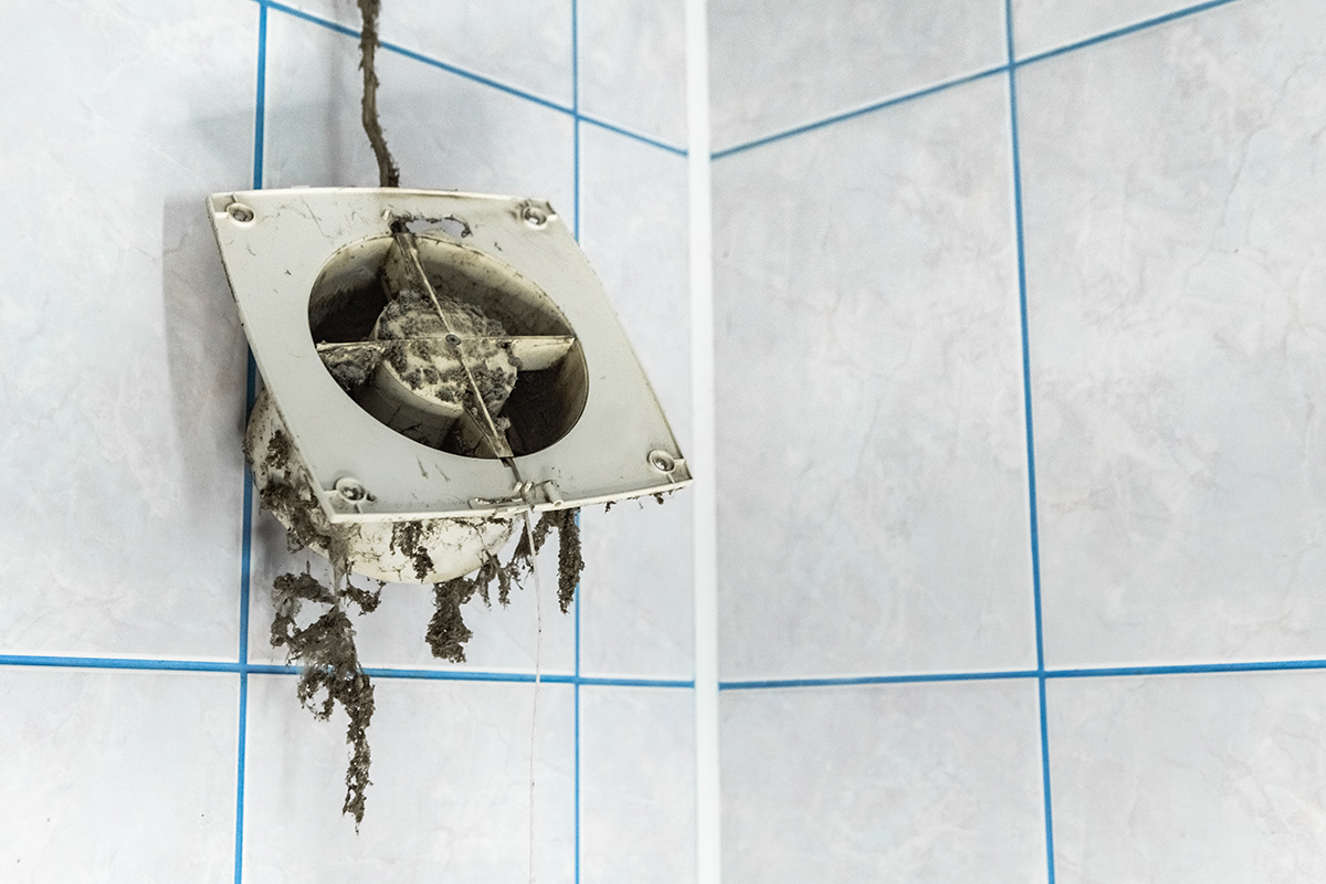 Pokazená ventilácia v kúpeľni