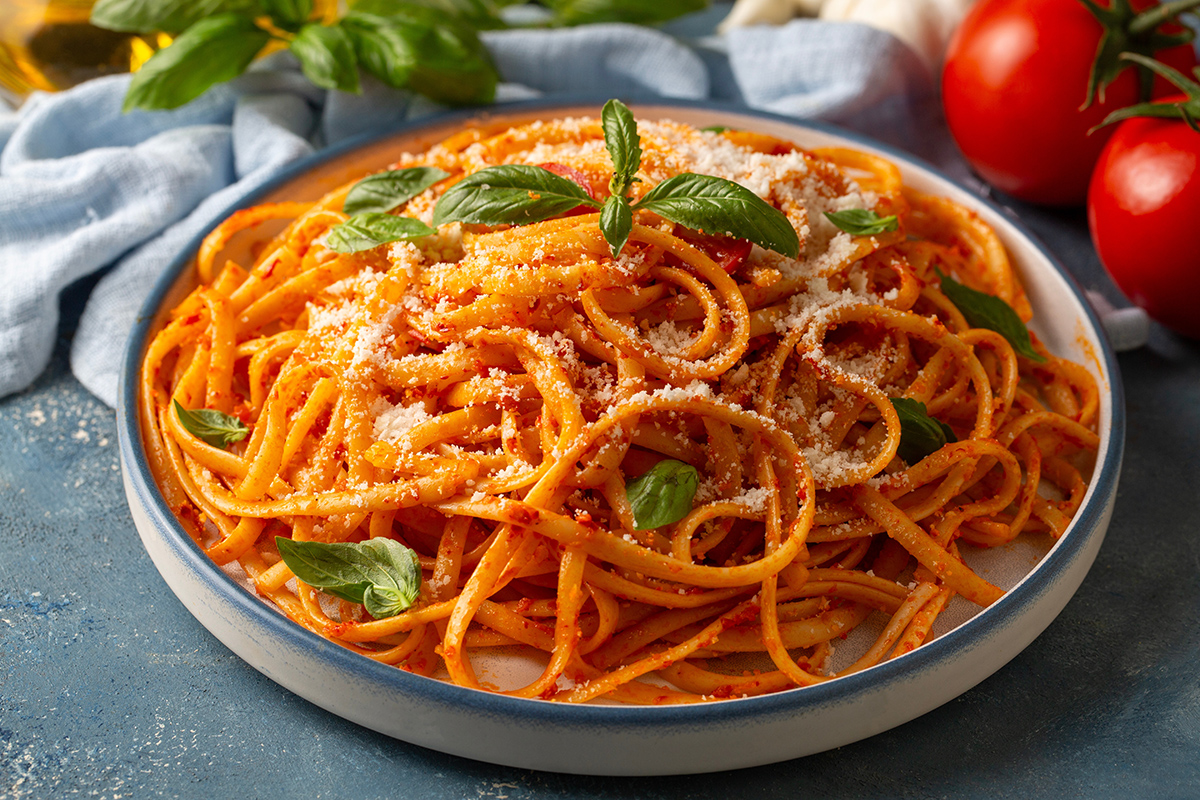 Špagety s talianskou paradajkovou omáčkou