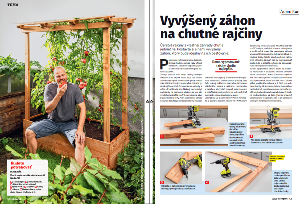Vyvýšený záhon na rajčiny - Urob si sám 4/26