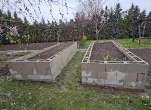 Vyvýšené záhony za 200 €? Manželia stavili na debniace tvárnice, ktoré netreba betónovať