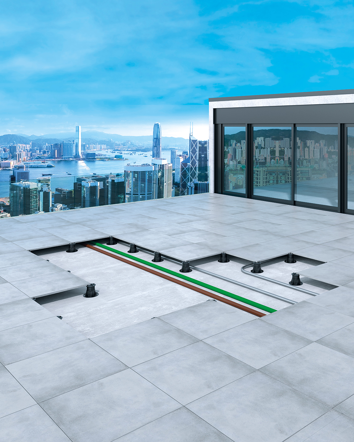 Vyvýšená podlaha na terase