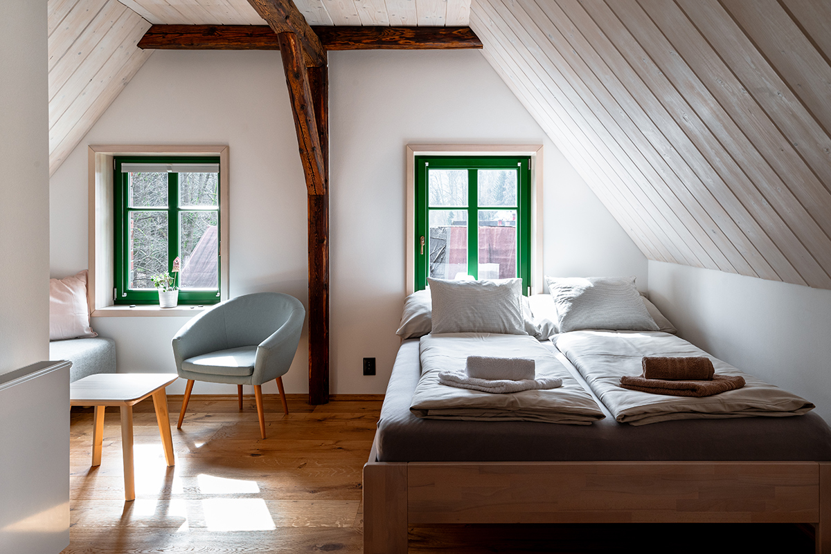 Chalupa v Jizerských horách po rekonštrukcii