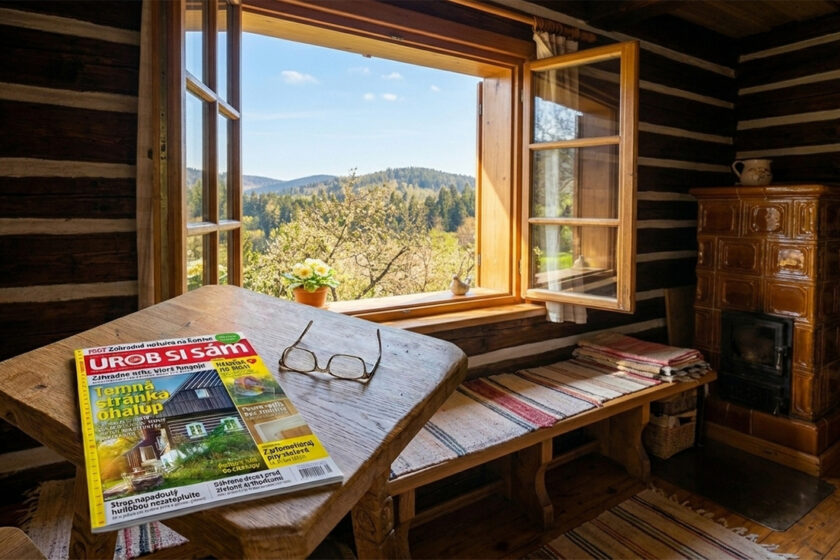 Urob si sám 5/2026 na stole v interiéri tradičnej chalupy