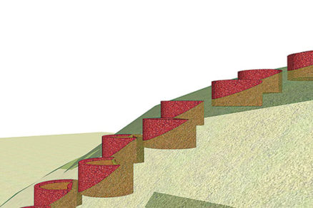 Betónové schody zo svahových tvárnic