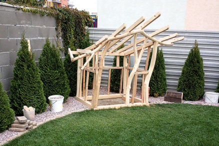 Drevený záhradný domček