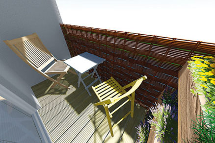 Premena balkóna na záhradku
