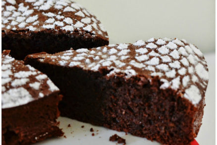 Bezlepková čokoládová torta s mandľami
