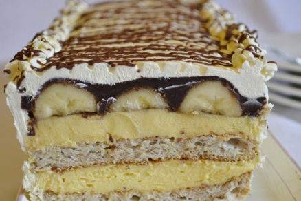 Mandľovo-banánový dezert