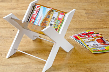 Vyrobte si praktický stojan na odkladanie časopisov